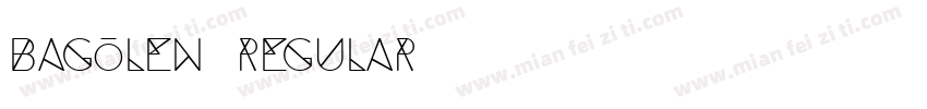 Bagolen Regular字体转换